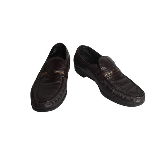 Florsheim Mens Loafer Dress Shoes Brown Leather Moc Round...